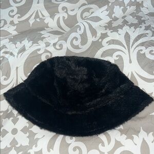 Classic Black Bucket Hat with Smooth Texture